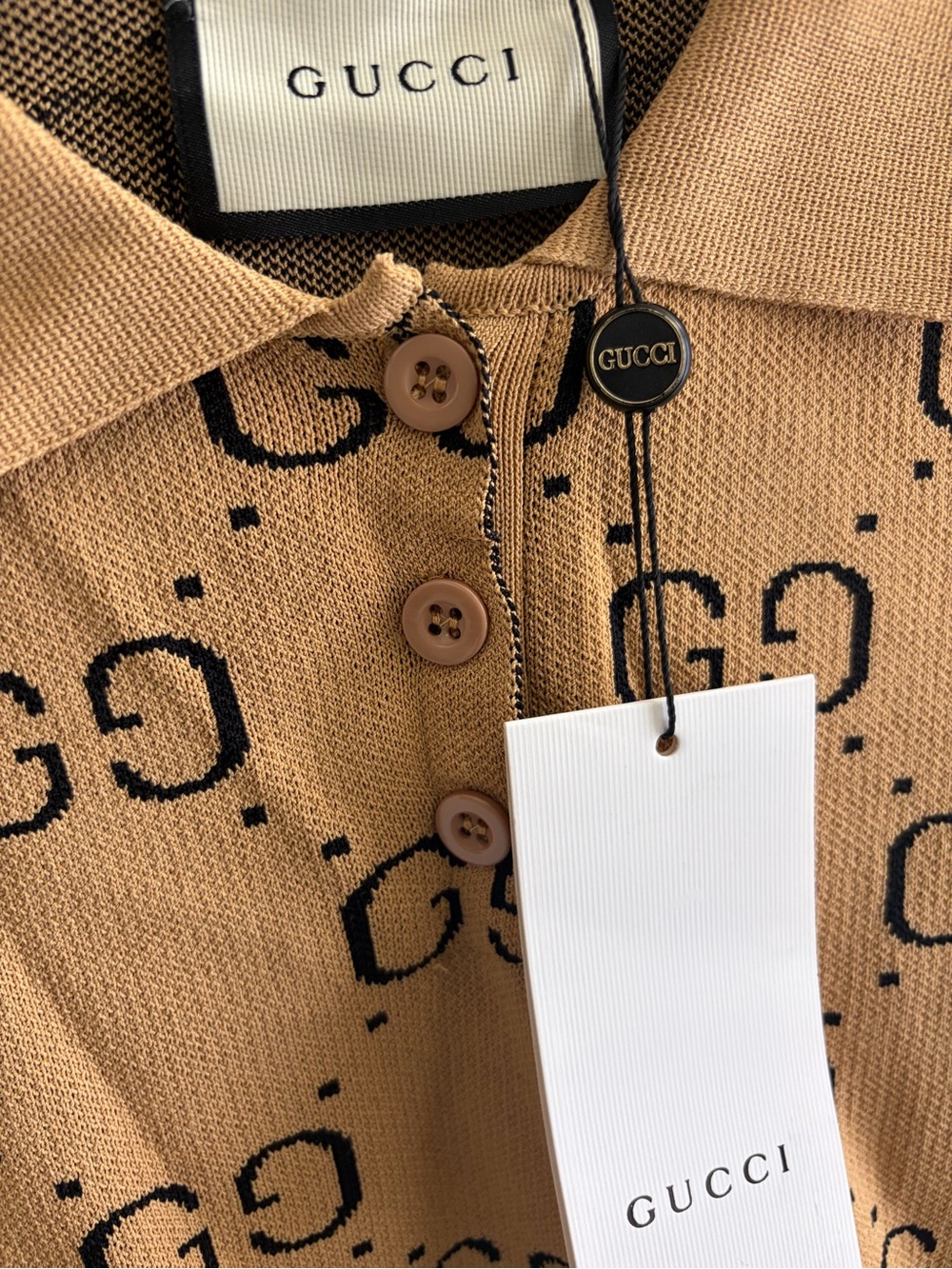 GG sleeveless knit polo shirt - Picture 5 of 8